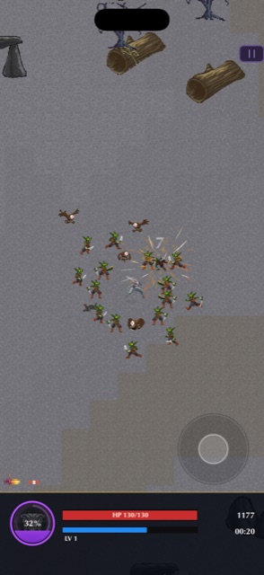 Hera Rush — mid-fight against a swarm of mythic enemies